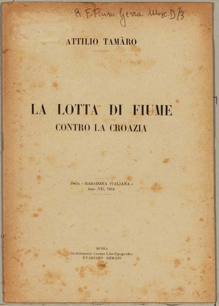 La lotta di Fiume contro la Croazia